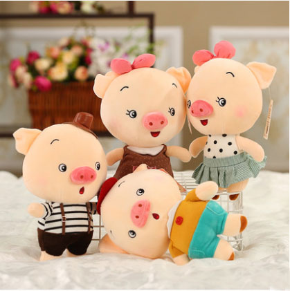 2020年猪年猪猪公仔定制批发 可爱小猪毛绒玩具